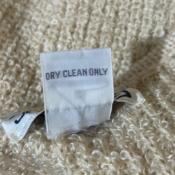 Vintage Wool Blend Cardigan Womens Cream Floral Sequin Sweater Adele Joyce - Picture 8 of 9